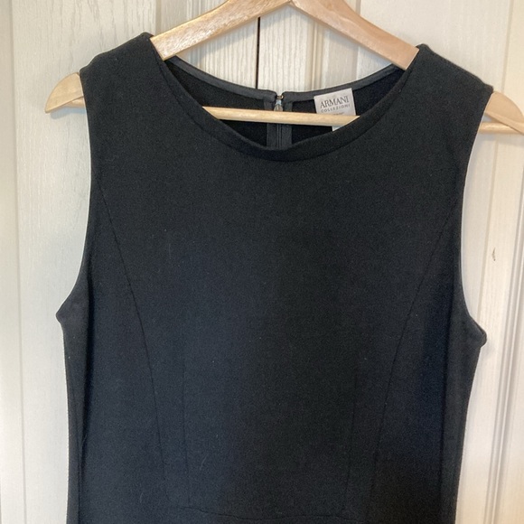 EUC Armani Collezioni stunning black sheath dress. Size 48. Made in Italy 🇮🇹 - Picture 2 of 11